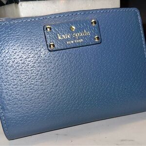 Kate Spade Blue Leather Wallet
